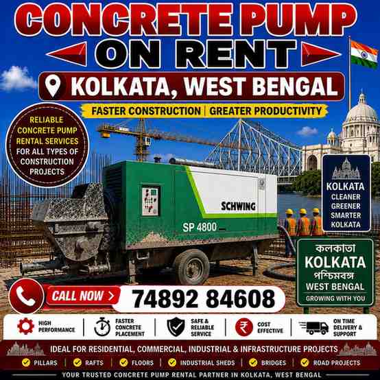Concrete Pump on Rent in Kolkata